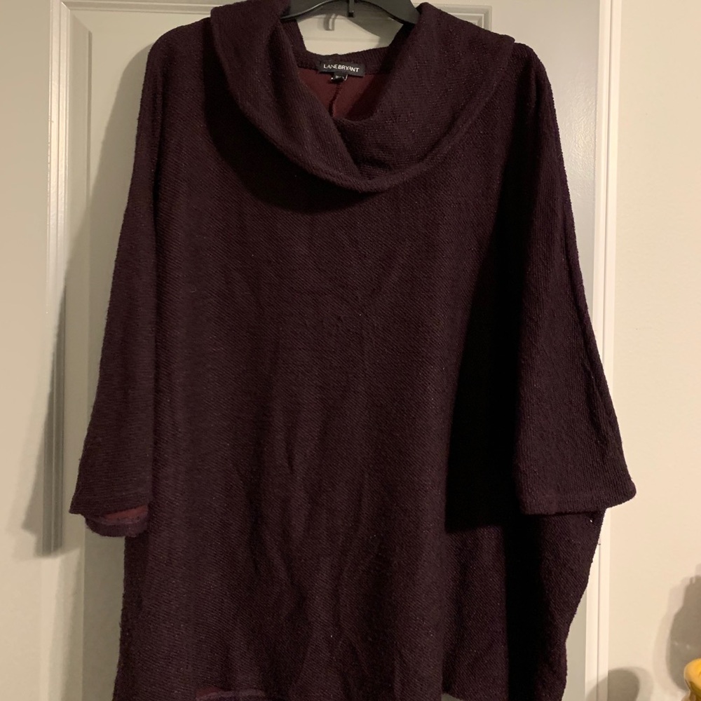 mocked neck pull over sweater